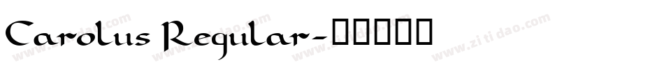 Carolus Regular字体转换